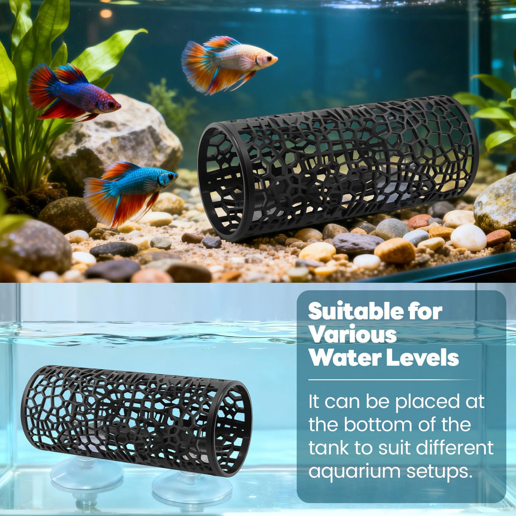 Betta Fish Tunnel Hammock Mirror Floating Ball 2 Training Ring Toys T21511