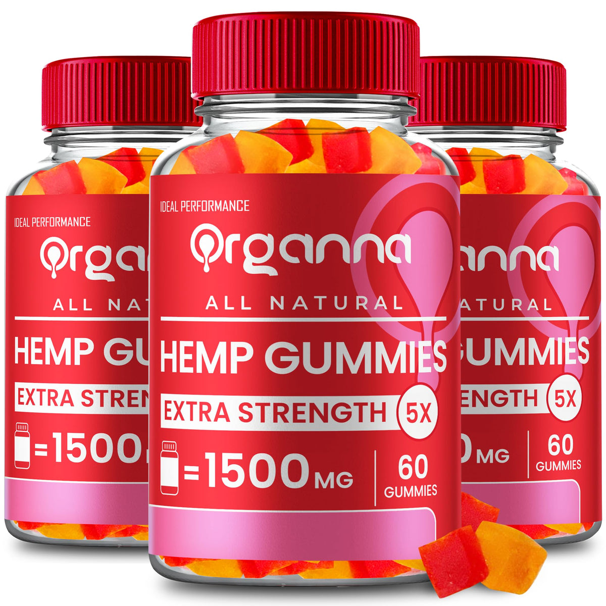 All Natural Full Spectrum Gummies 3 Pack T774951