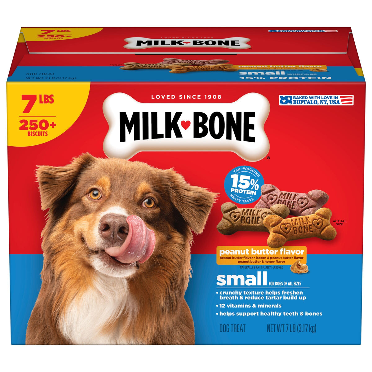 Peanut Butter Flavor Small Dog Treats 7 Lb F740