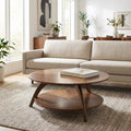 Round Wood Coffee Table Q49130