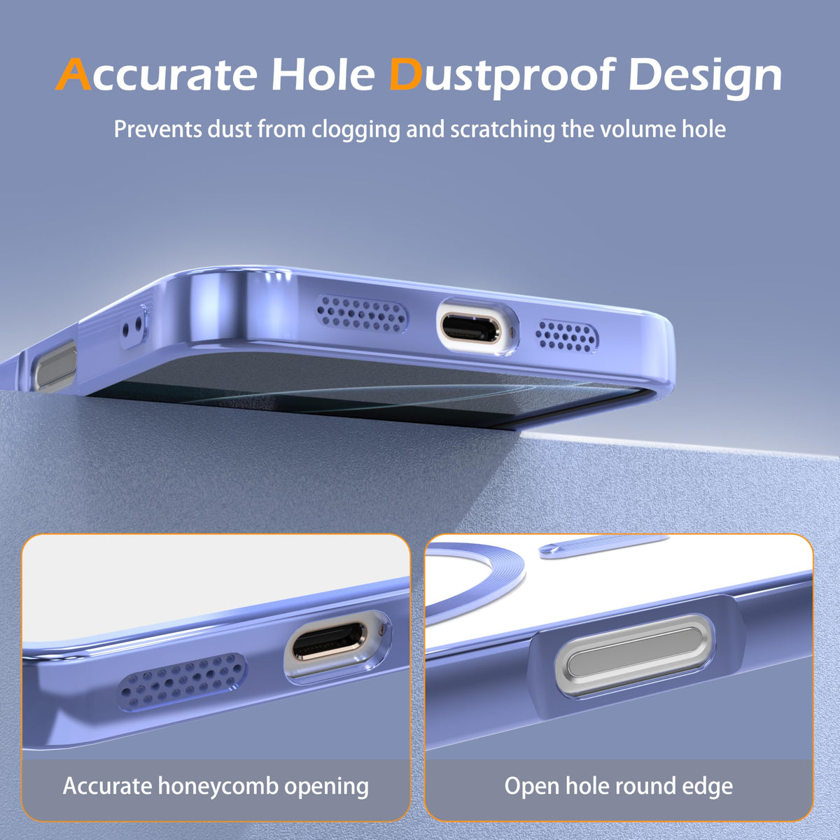 Magnetic Clear Case for iPhone 13 Pro Max with Camera Lens Protection D28585