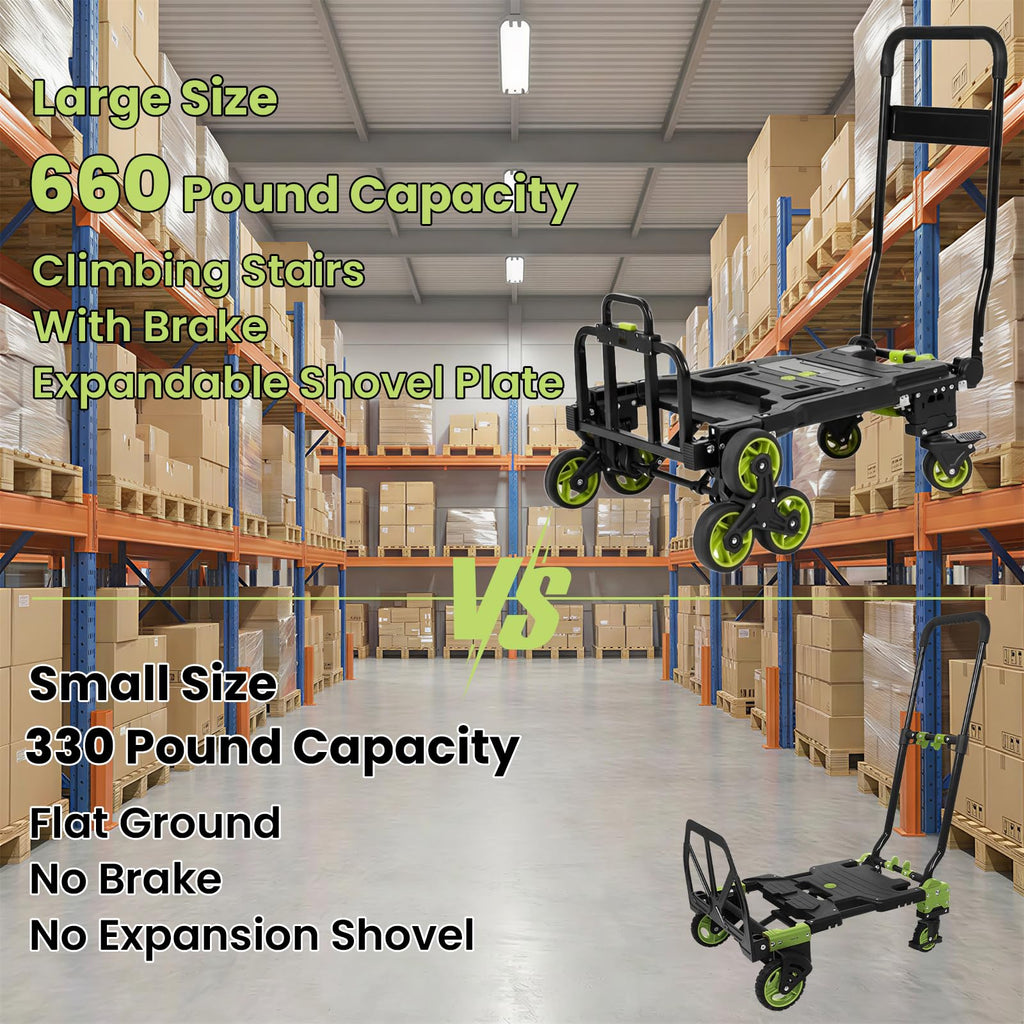 3 in 1 Convertible Folding Hand Truck with Brakes U45153