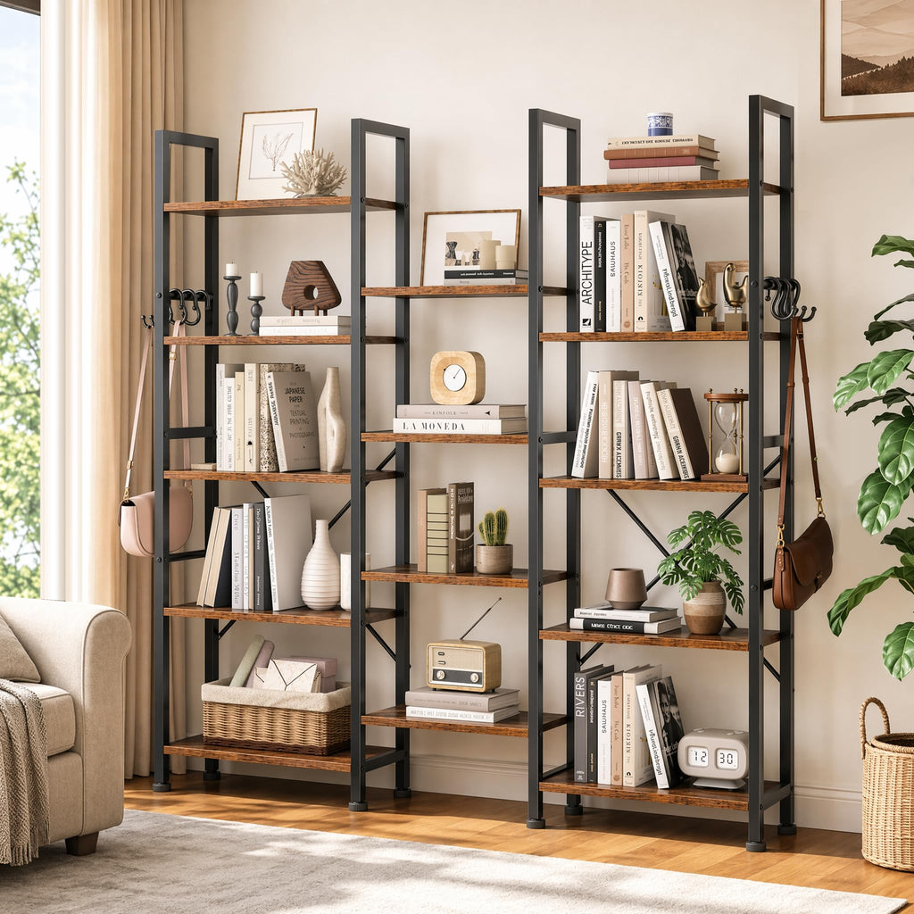 5 Tier Bookshelf with 14 Display Shelves W1575