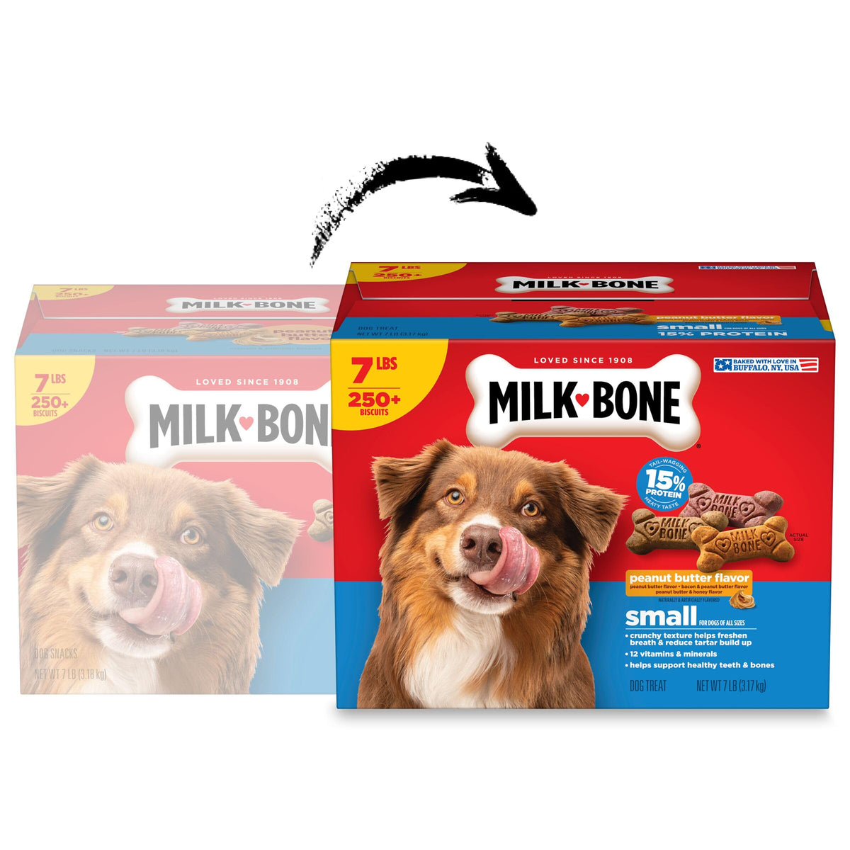 Peanut Butter Flavor Small Dog Treats 7 Lb F740