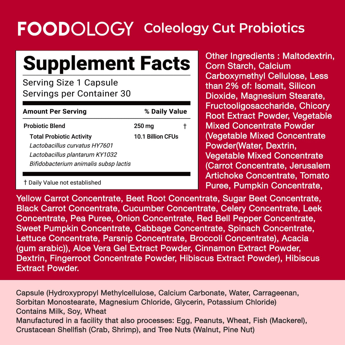 Probiotics for Bloating Relief 30 Capsules F705670