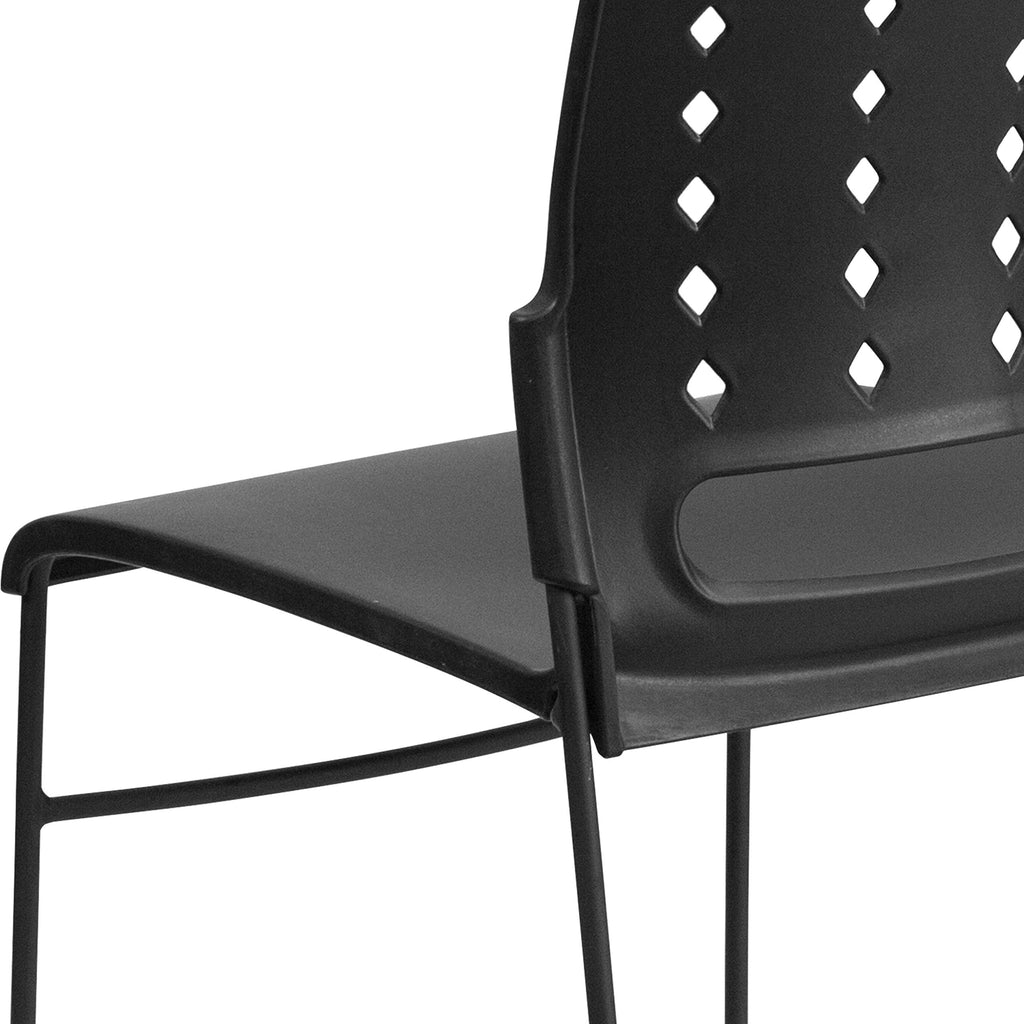 Black Stacking Chairs Set of 5 W369521