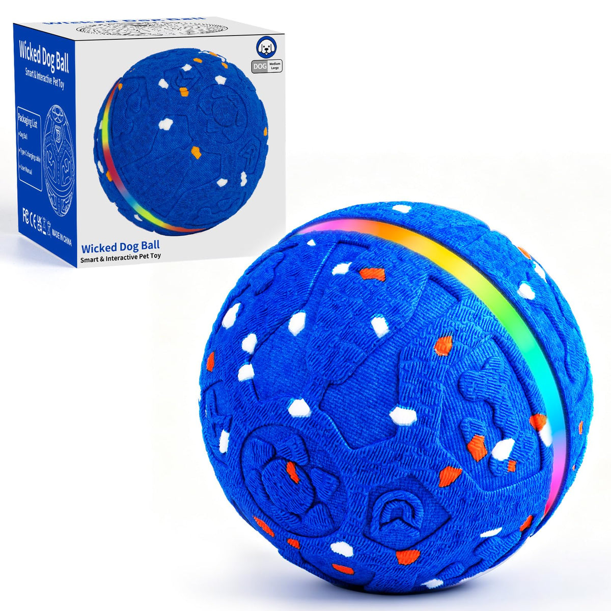 Interactive Dog Ball Toy 3 Modes S412410