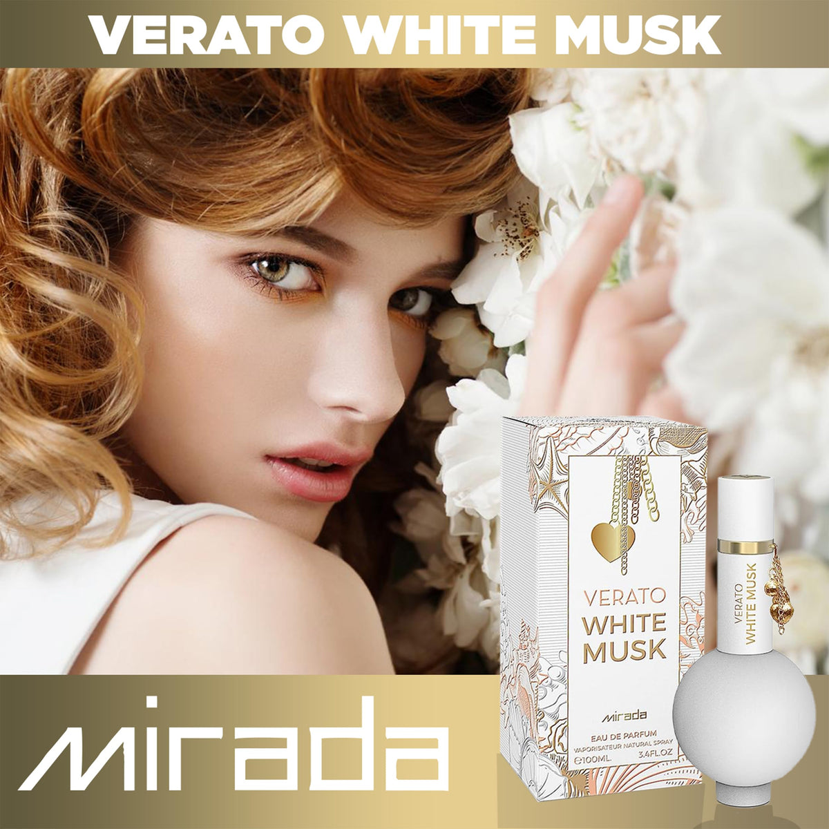 White Musk Eau de Parfum Spray 3.4 FL. Oz J484345