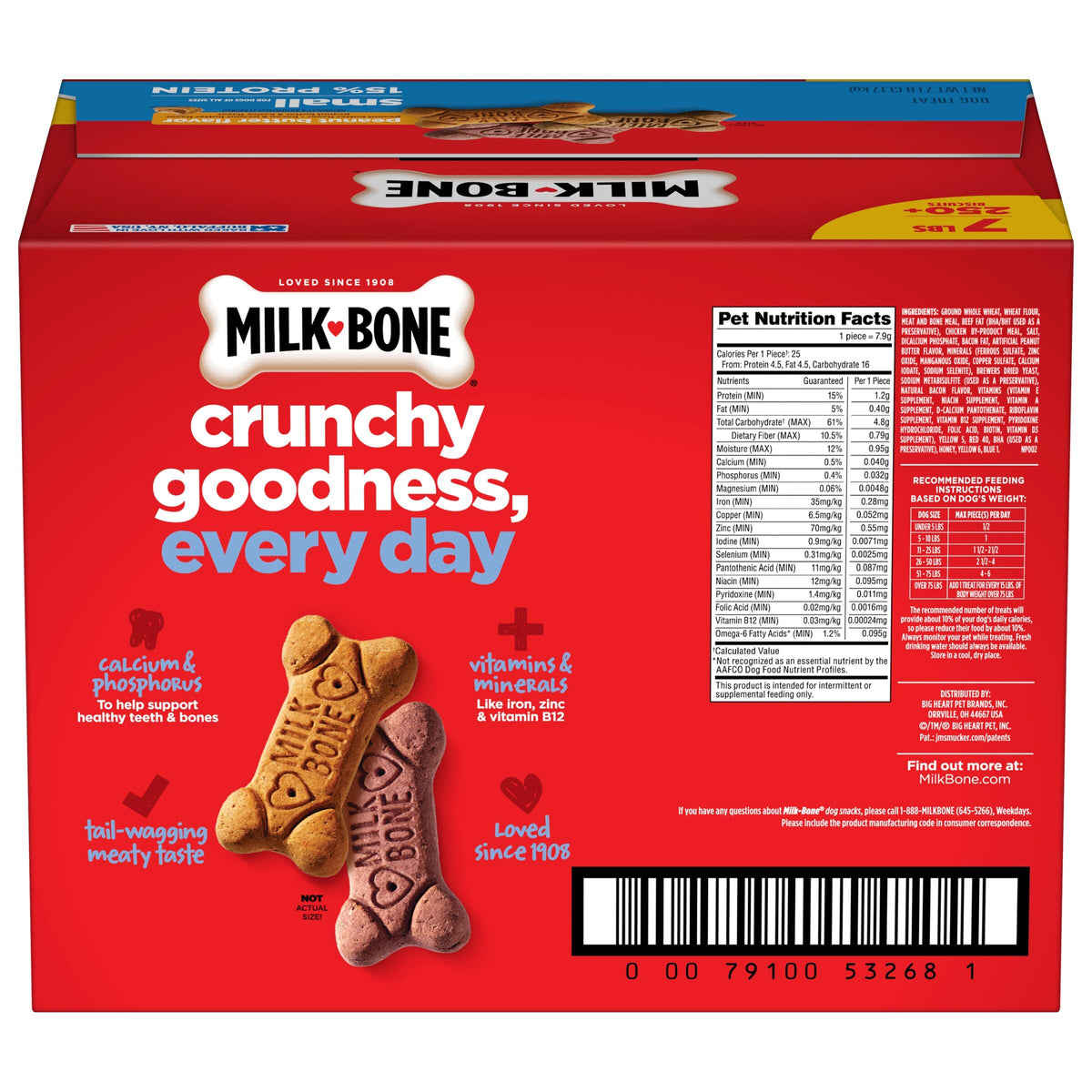 Peanut Butter Flavor Small Dog Treats 7 Lb F740