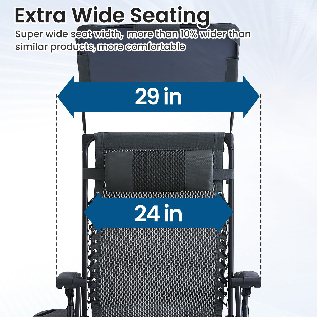 2 Pack Zero Gravity Chairs with Canopy A637410