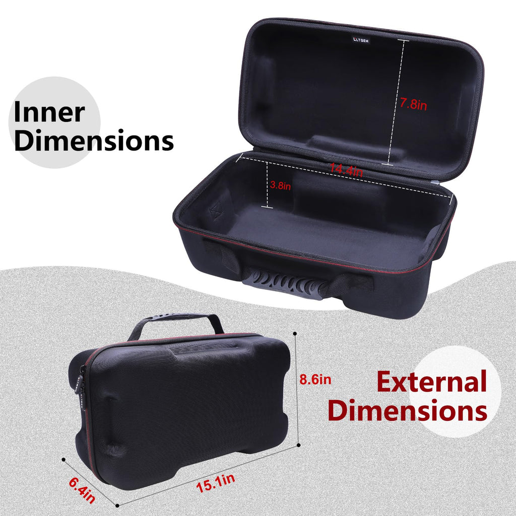 Black Red Gaming Console Case and Controller Case W1077