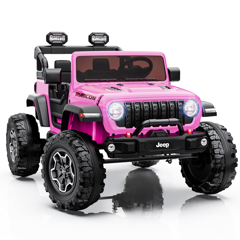24V 2 Seater Ride on Car with Remote Control, Bluetooth (Pink) E4705