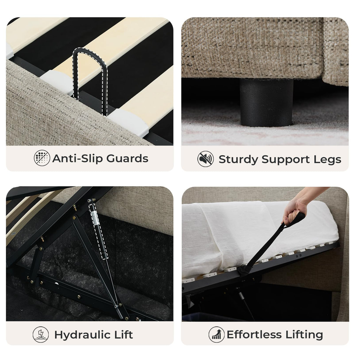 Full Size Lift Up Storage Bed Frame G81088