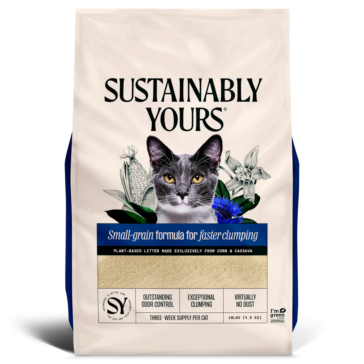 Natural Cat Litter, Unscented, 10 lbs Z799