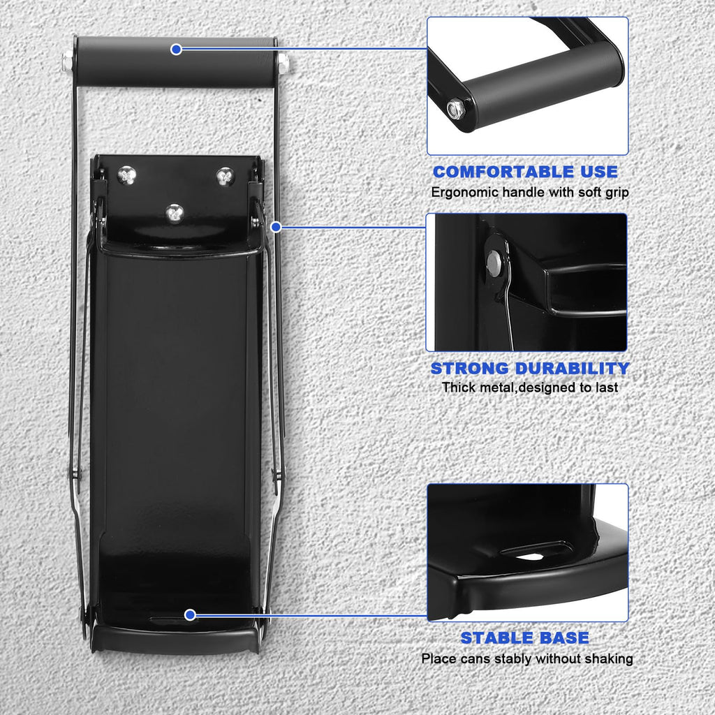 Stainless Steel Wall Mounted Can Crusher with Bottle Opener O15548