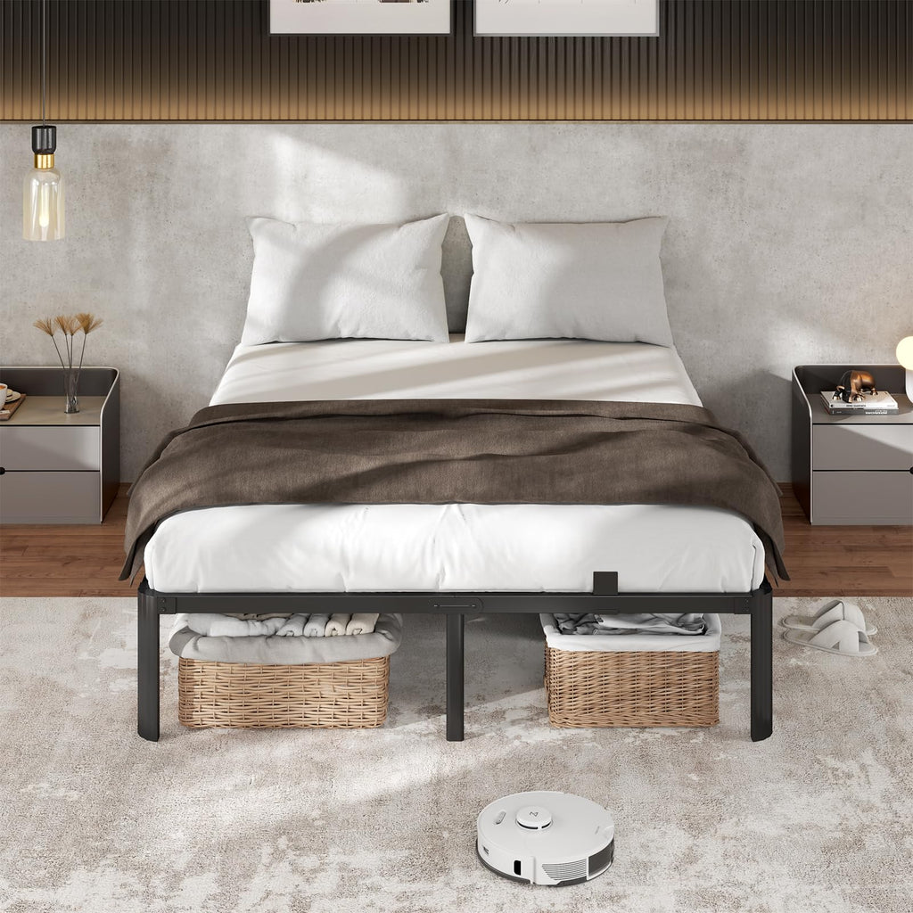 King Size 18 Inch Heavy Duty Platform Bed Frame H446358