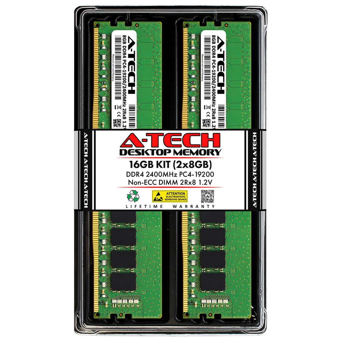 16GB DDR4 2400MHz Non-ECC Desktop RAM Memory Kit K751593