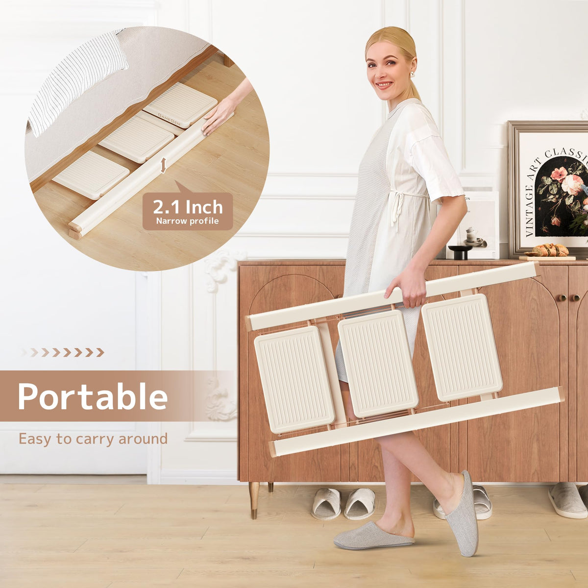 Foldable 3 Step Ladder with Anti-Slip Pedal R324
