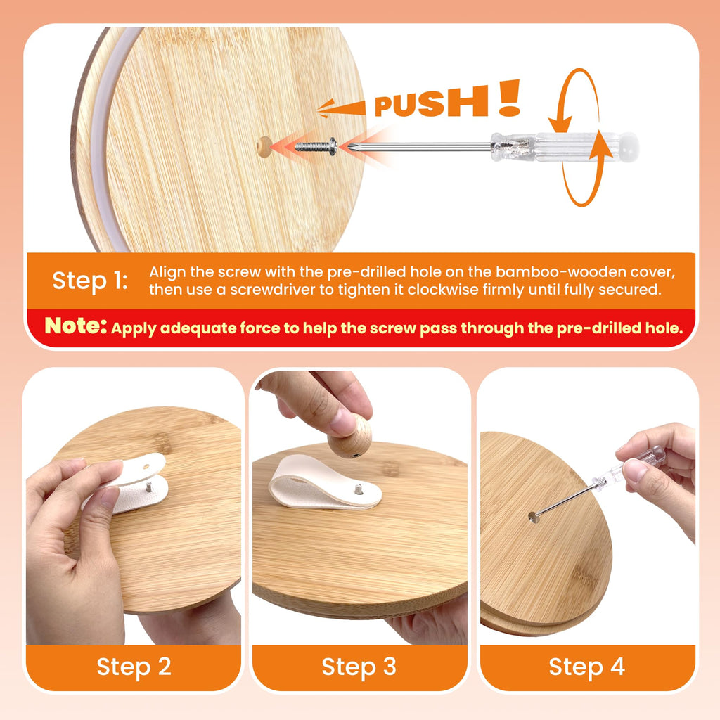 3 Pack Airtight Dog Treat Containers with Bamboo Lids V284385