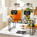1-Gallon Beverage Dispenser 2 Pack with Stand K975591