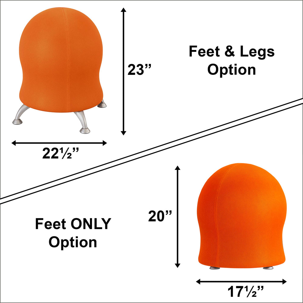 Orange Mesh Inflatable Ball Chair V504