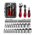 53-Piece Socket Ratchet Wrench Set with Ratcheting Screwdriver S561
