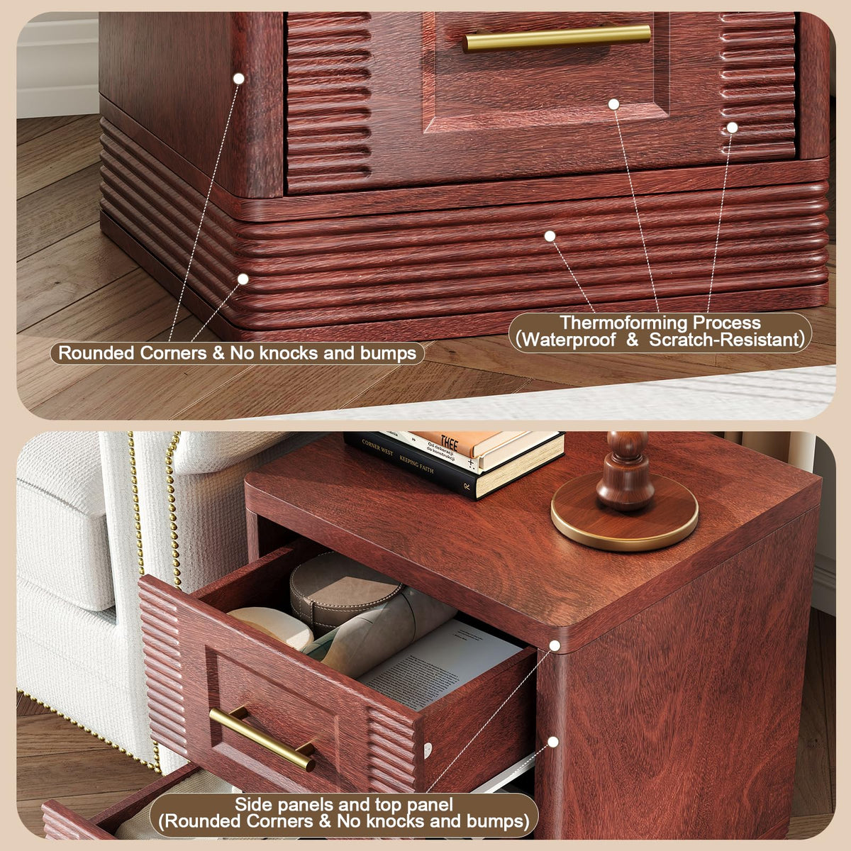 2 Drawer Nightstand E9668