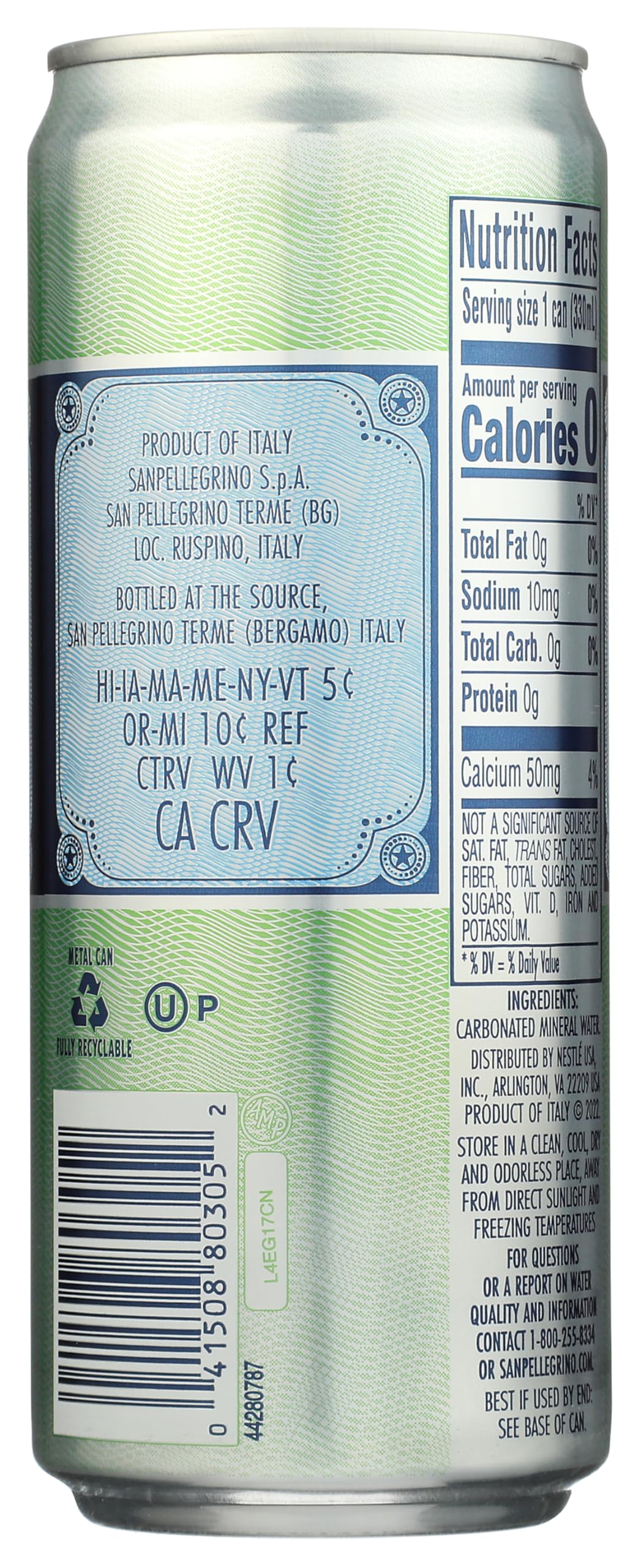Sparkling Natural Mineral Water 11.15 Fl Oz X218