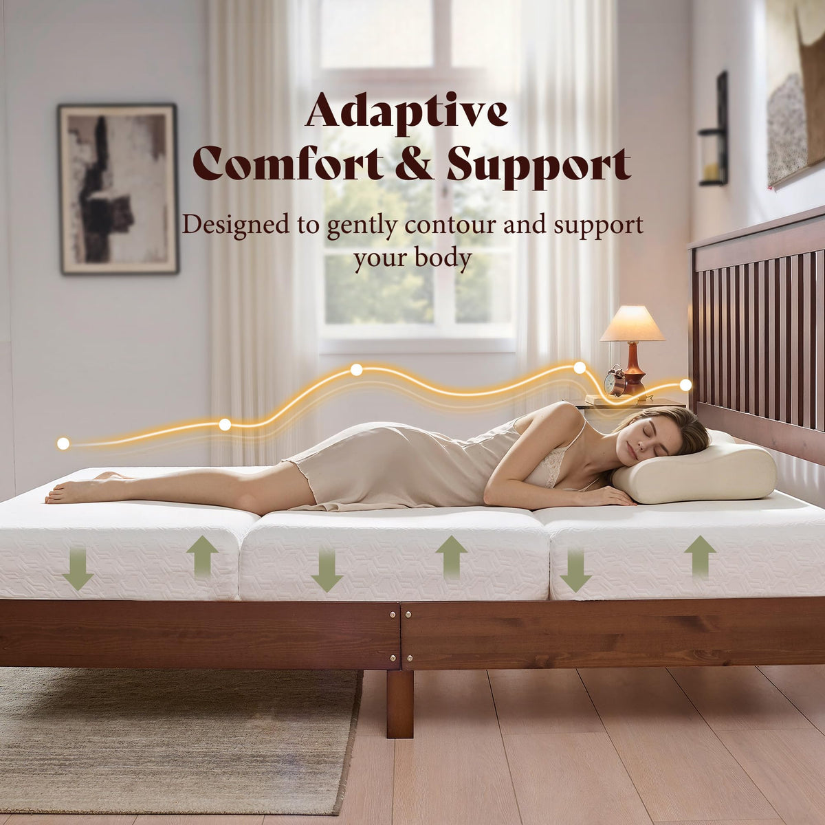 6" Full Tri-Fold Memory Foam Mattress D1671