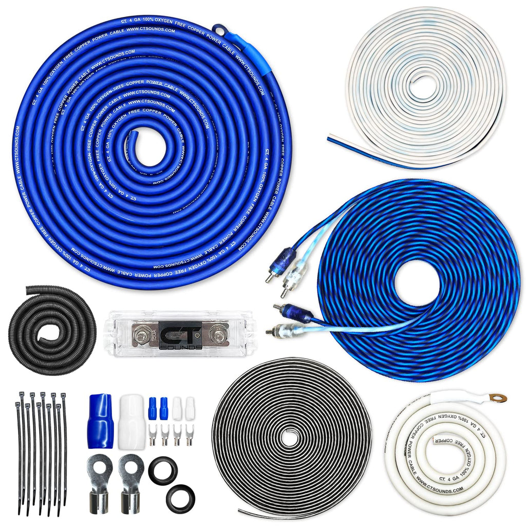 4 Gauge OFC Amp Wiring Install Kit Q451