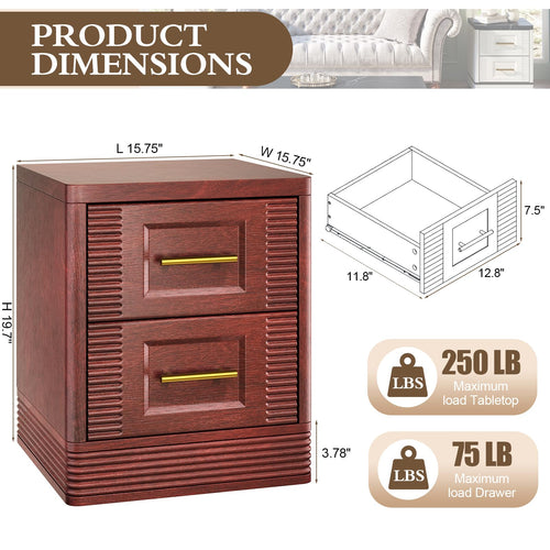 2 Drawer Nightstand E9668