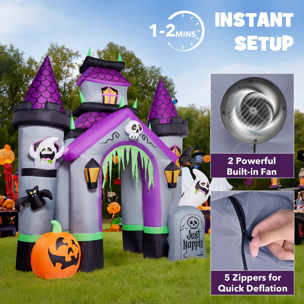 12 FT Halloween Inflatable Archway Outdoor Decoration G6141