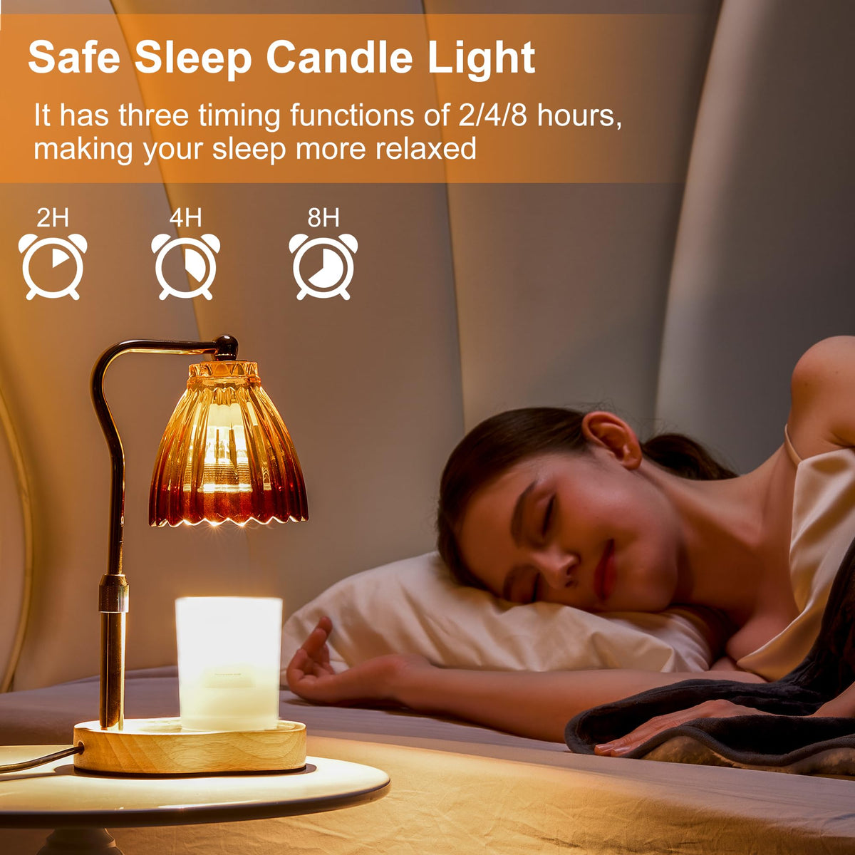 Candle Warmer Lamp with Timer Dimmable J4444