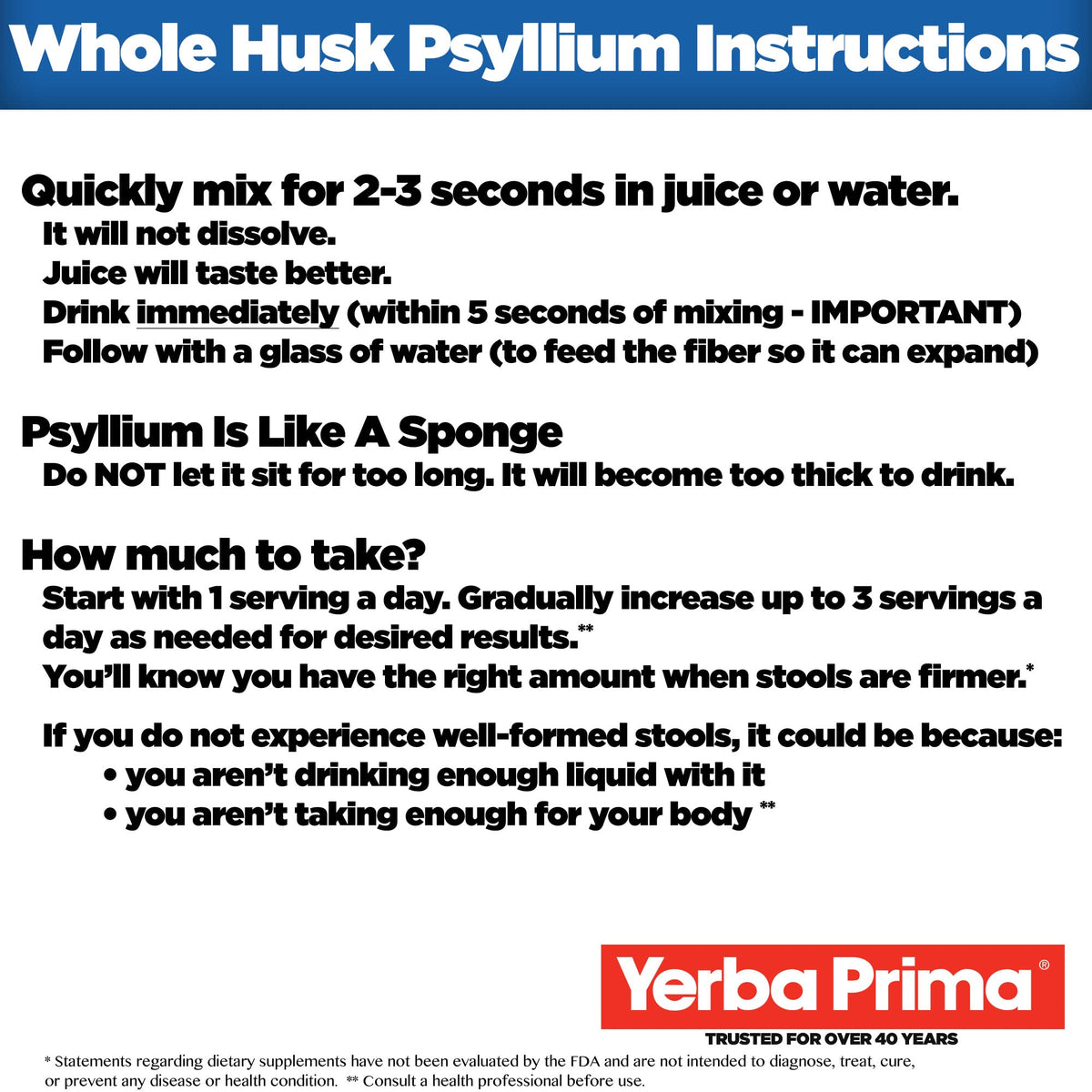 12 Ounce Psyllium Husk Fiber Supplement V5988