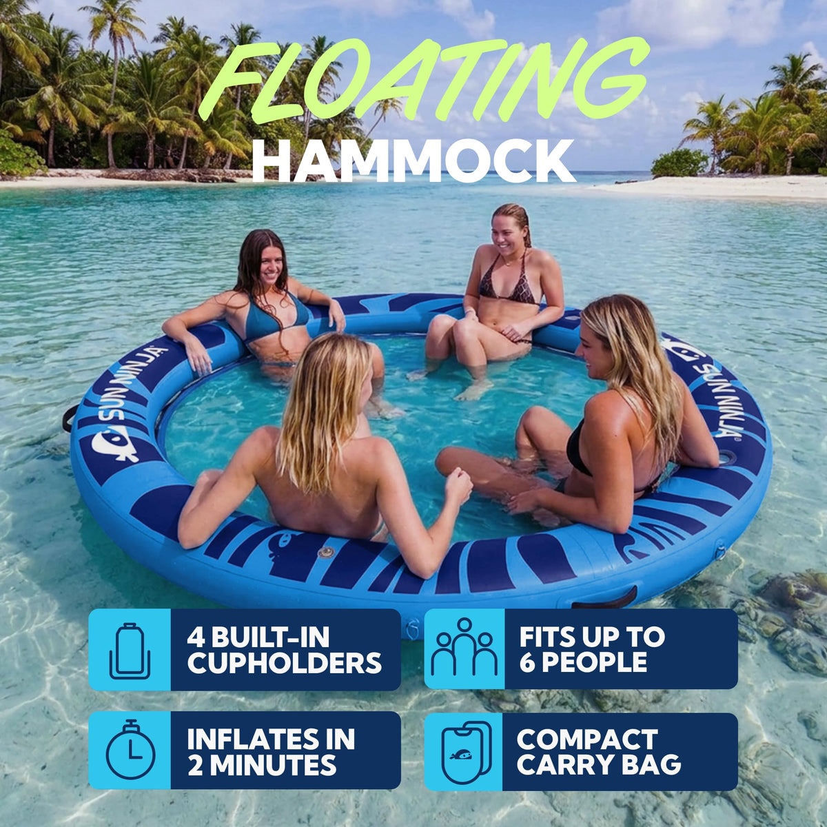 Water Hammock Inflatable Lake Float B976