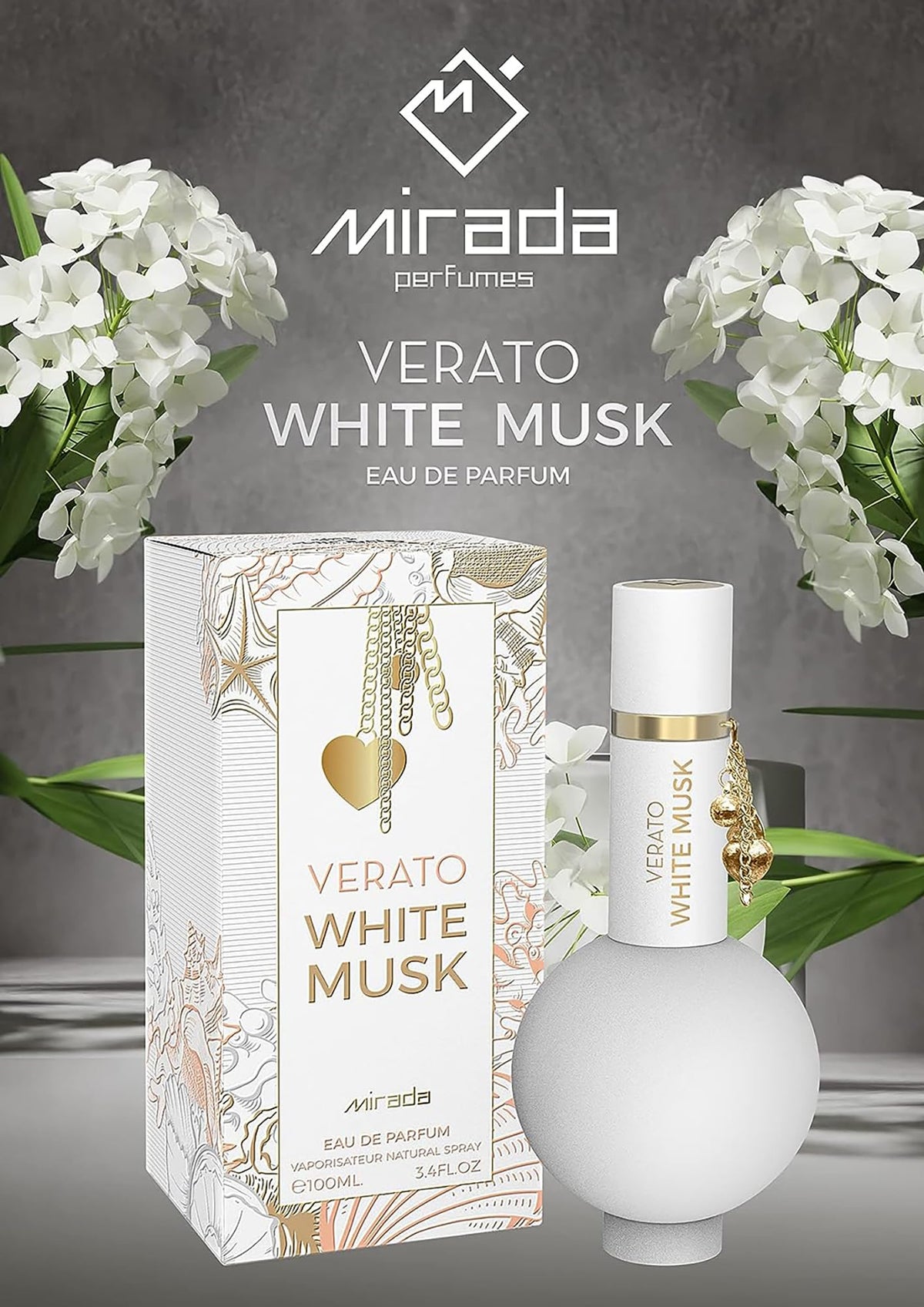 White Musk Eau de Parfum Spray 3.4 FL. Oz J484345