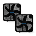 Black 3 Speed 20in Floor Box Fan, 2 Pack X491537