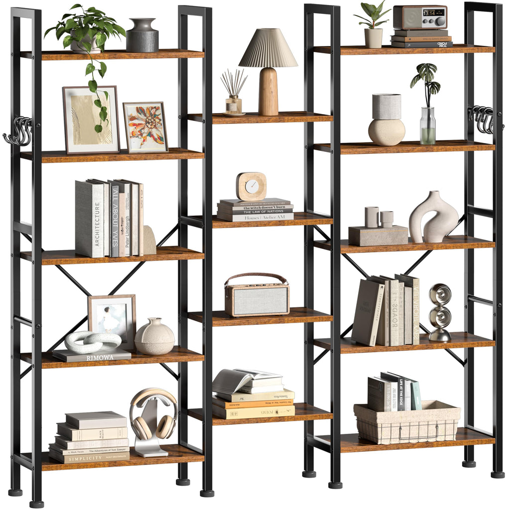 5 Tier Bookshelf with 14 Display Shelves W1575
