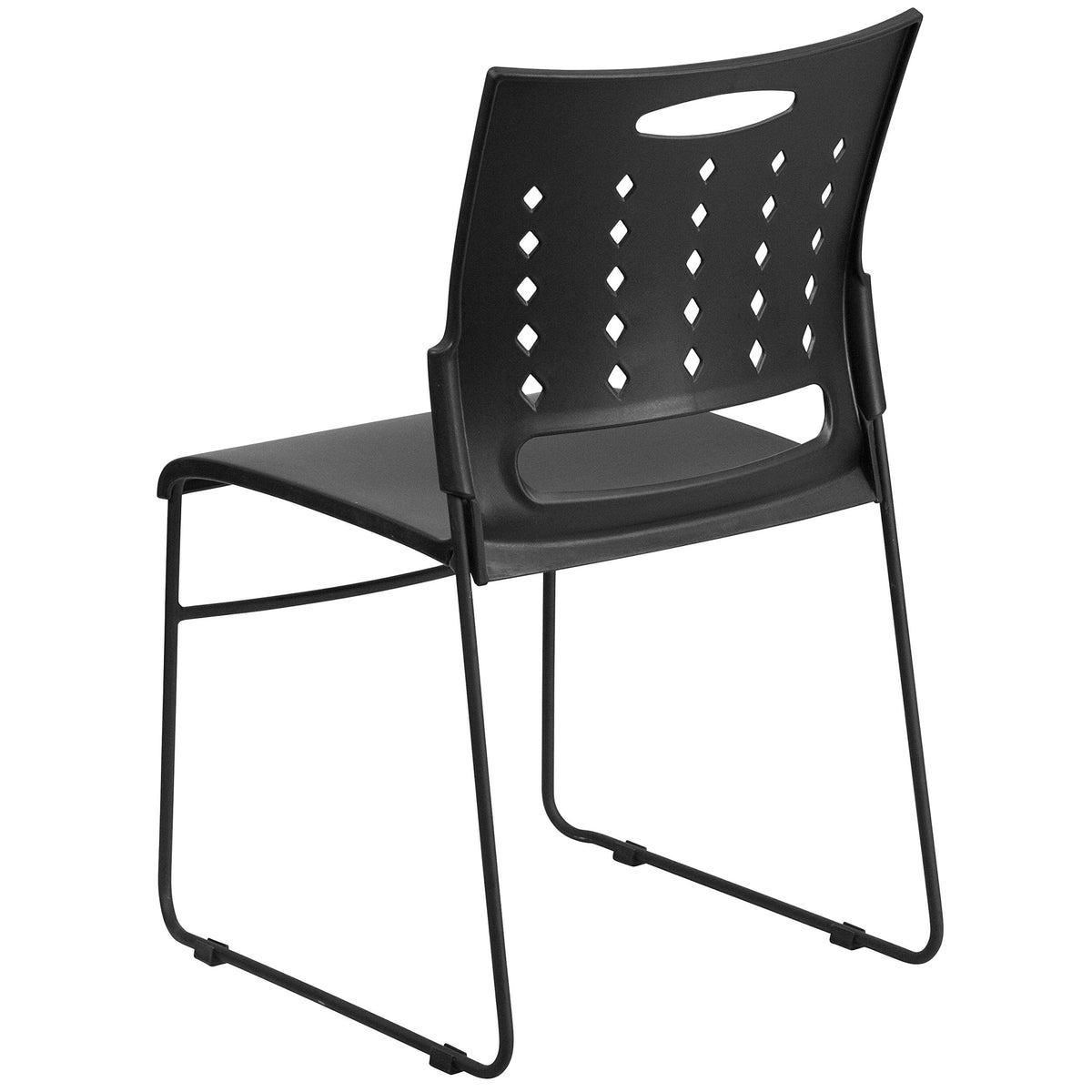 Black Stacking Chairs Set of 5 W369521