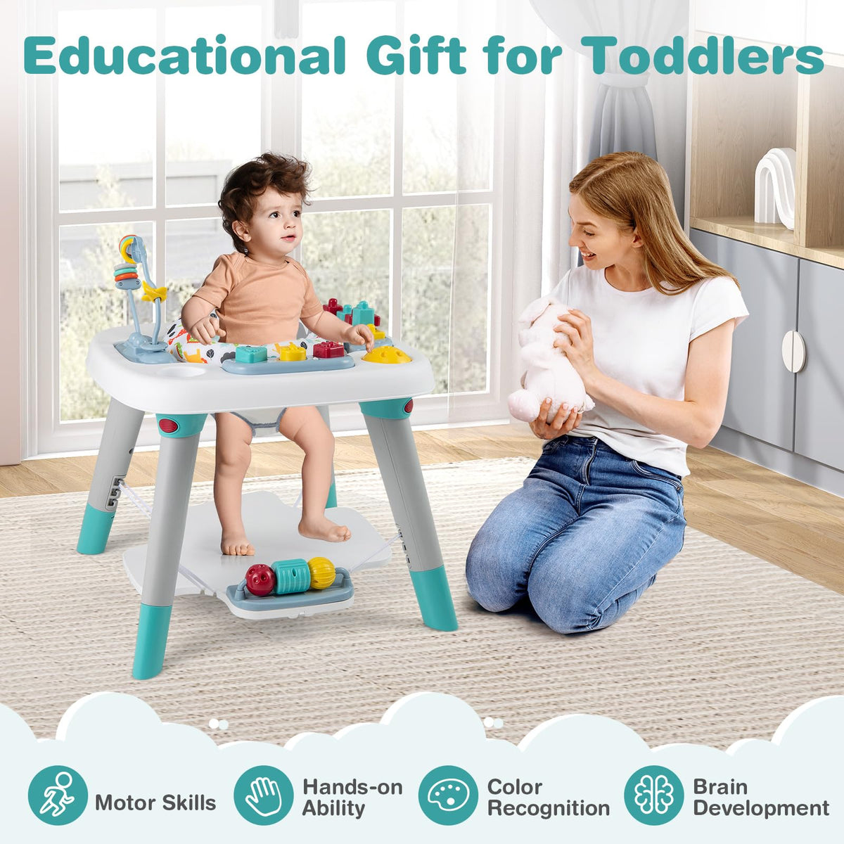 6-in-1 Baby Activity Center with Rotating Seat G75069