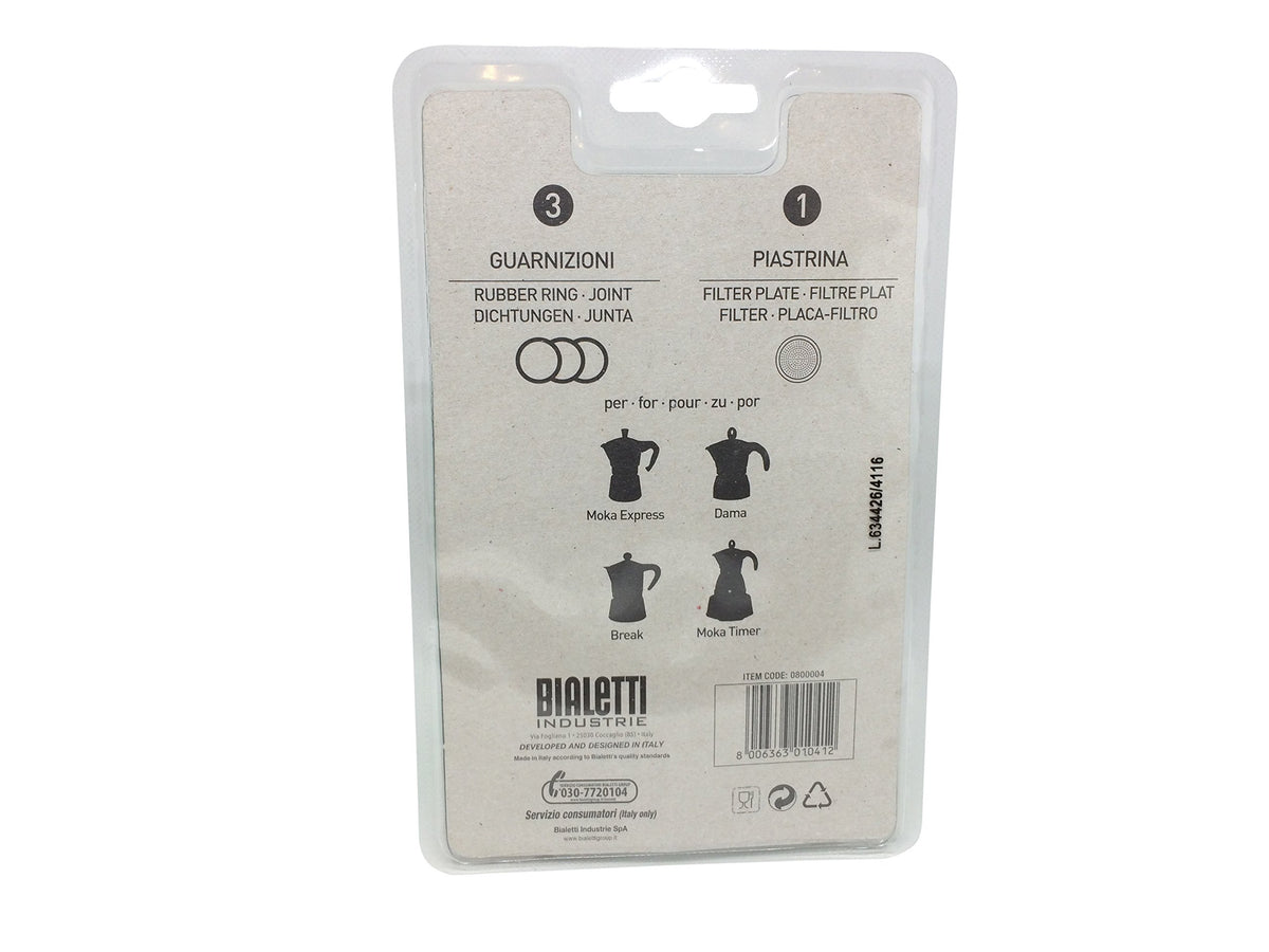 6 Cup Replacement Filter and 3 Gaskets M6058
