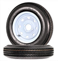 2-Pack Trailer Tire Rim Assembly 5.30-12 4 Lug White S19830