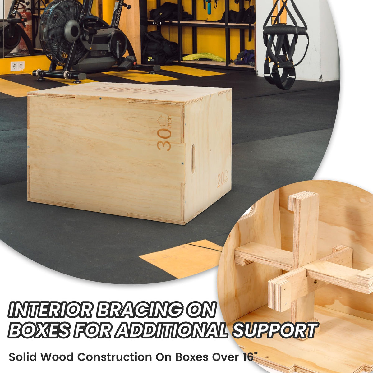Wooden Plyo Box 30" x 24" x 20" Y594