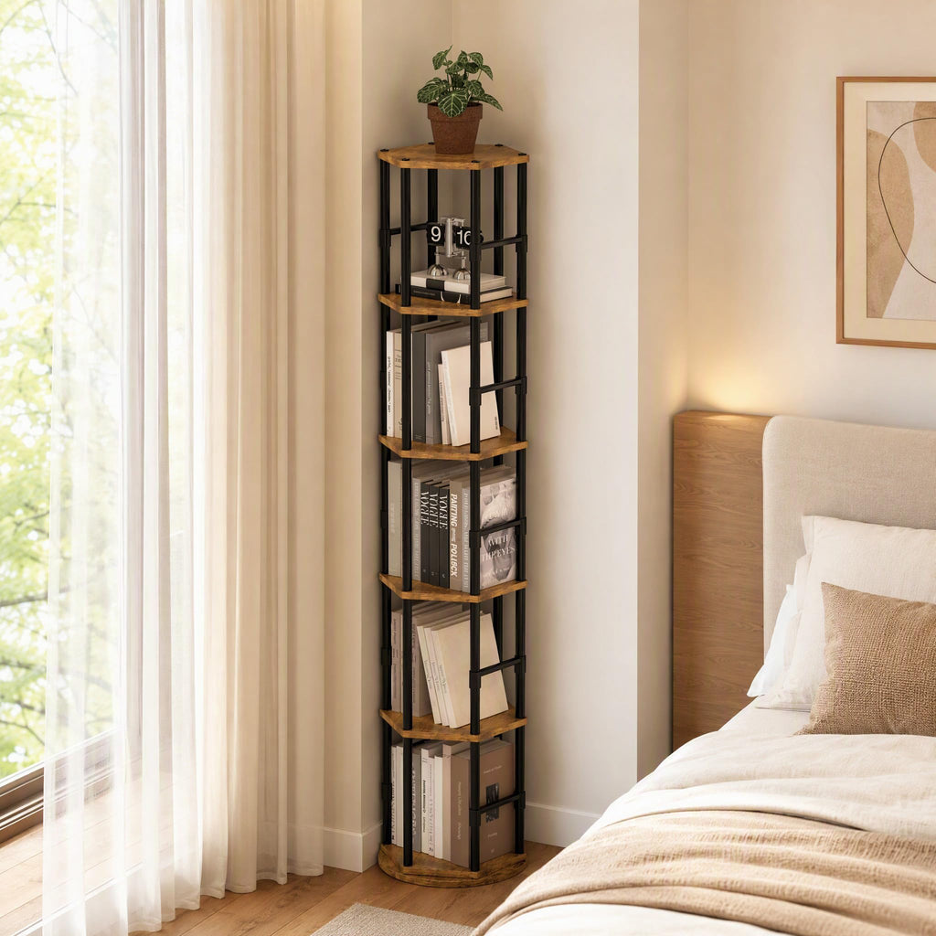 5-Tier Rotating Bookshelf Tower P71197