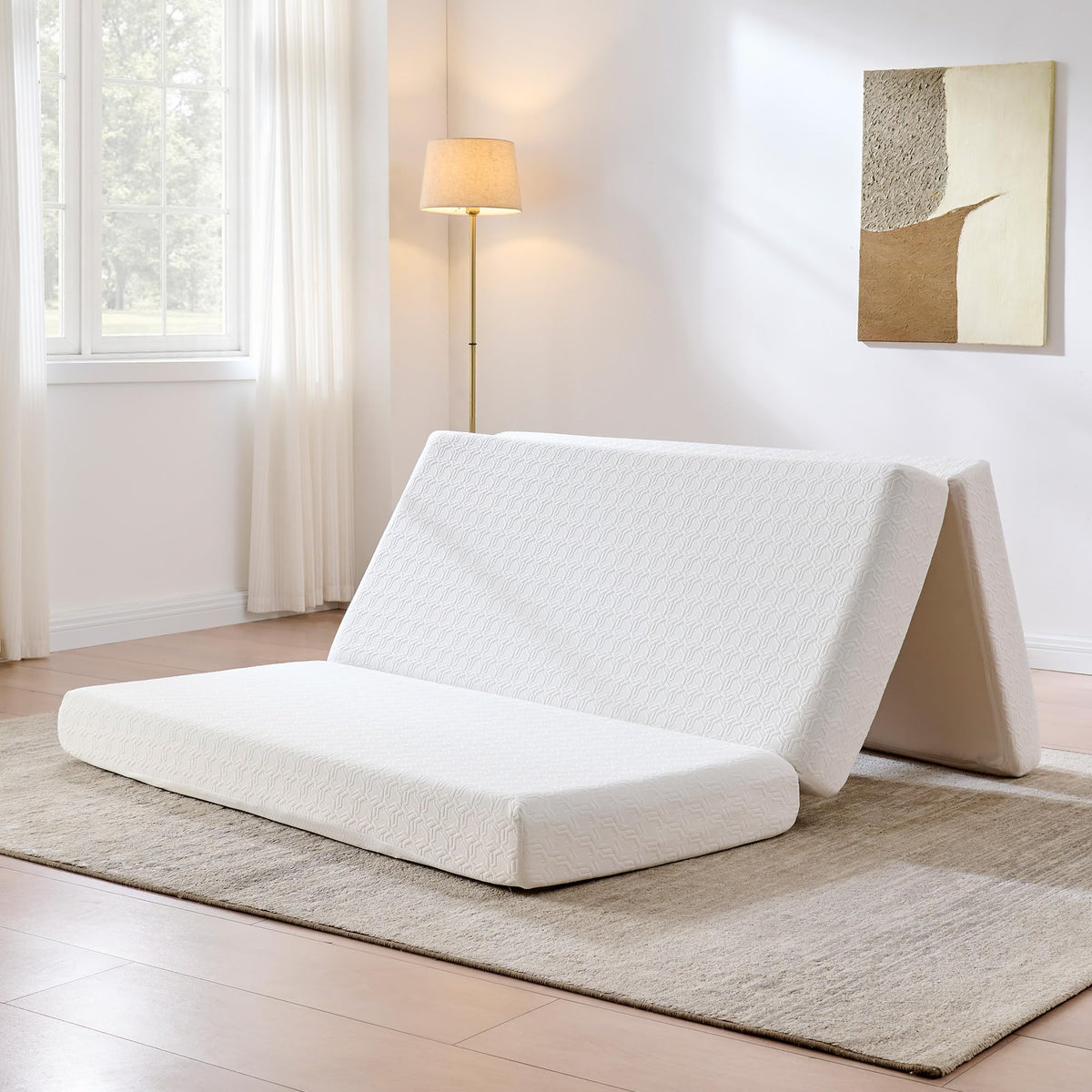 6" Full Tri-Fold Memory Foam Mattress D1671