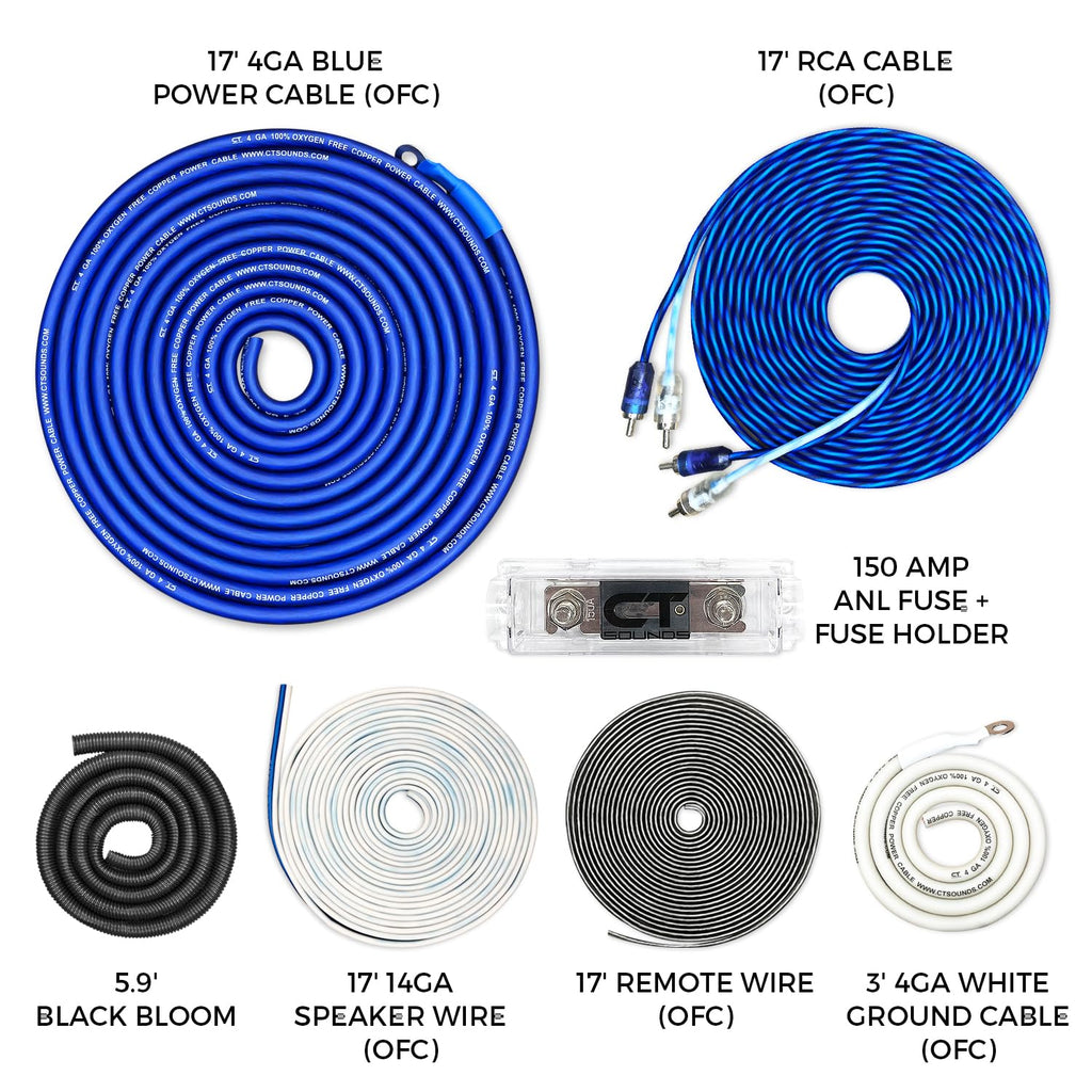 4 Gauge OFC Amp Wiring Install Kit Q451