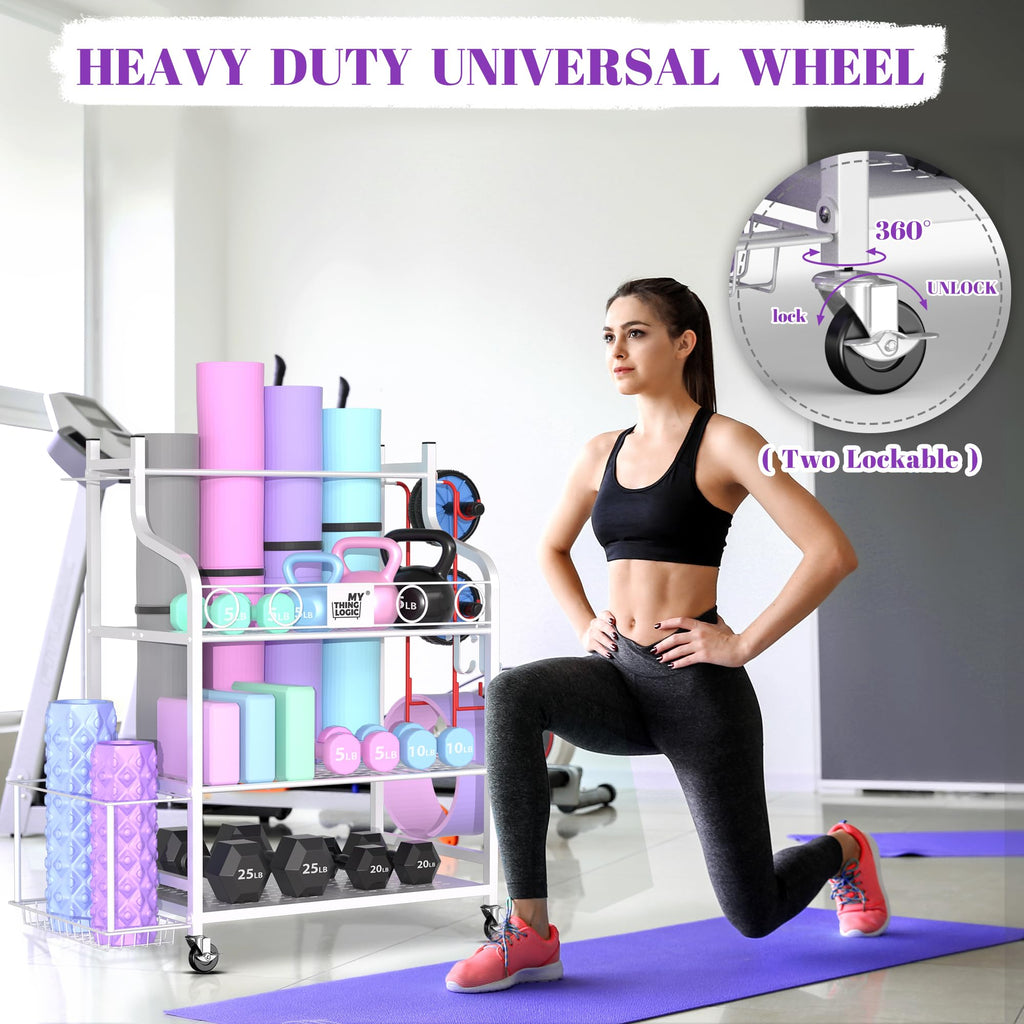 Home Gym Rack for Dumbbells, Yoga Mats and Workout Equipment N301022