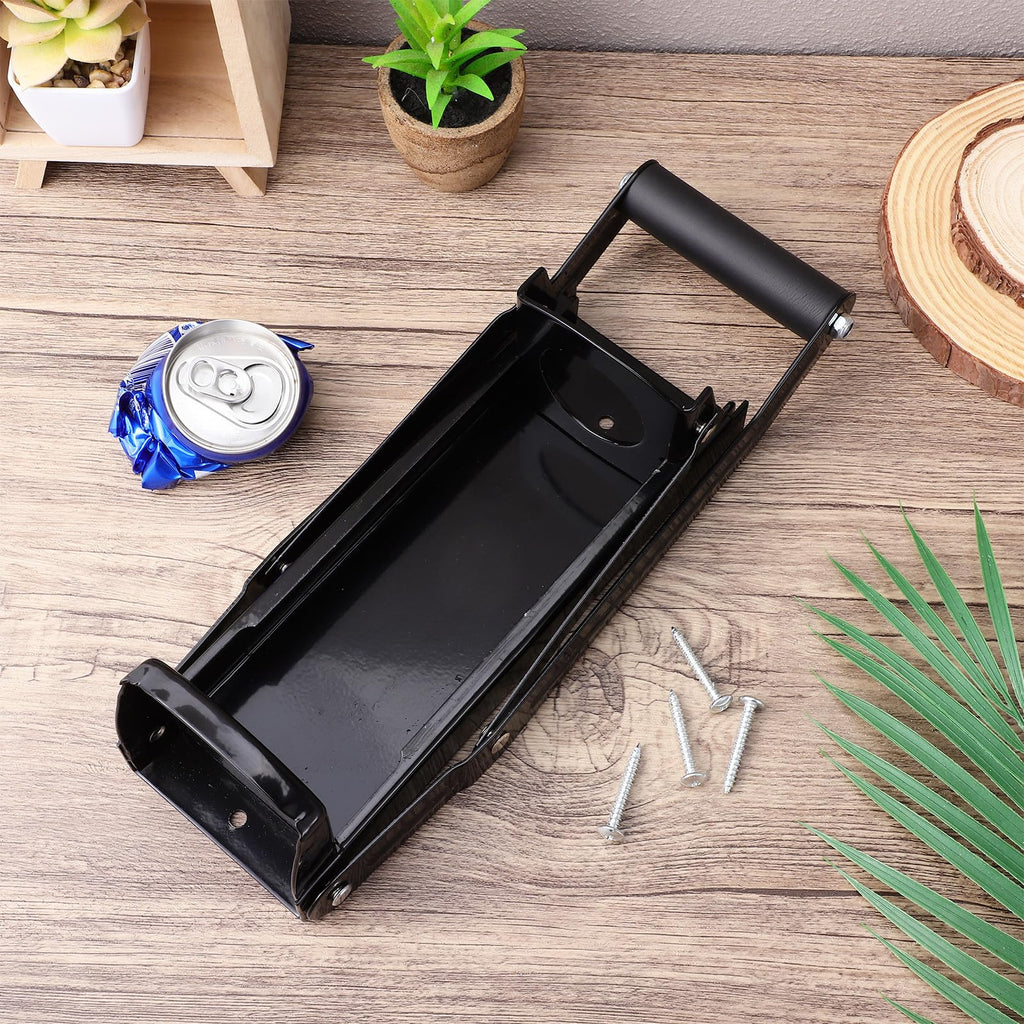 Stainless Steel Wall Mounted Can Crusher with Bottle Opener O15548